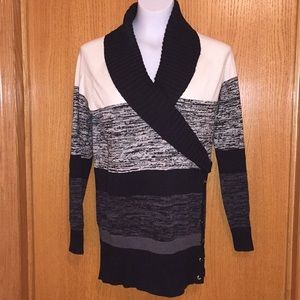 Black, white and grey cute sweater